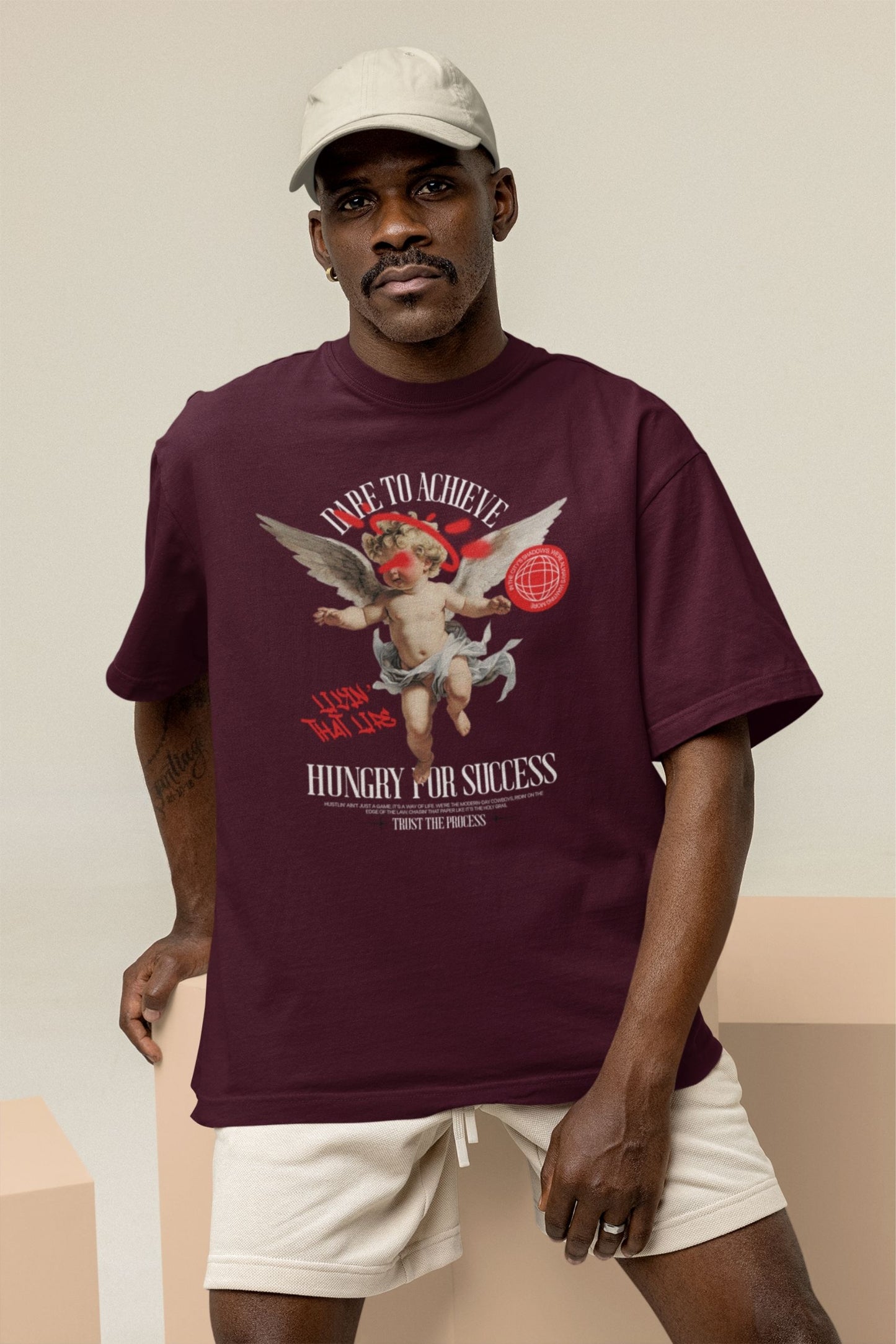 DARE TO ACHIEVE OVERSIZED T-SHIRT