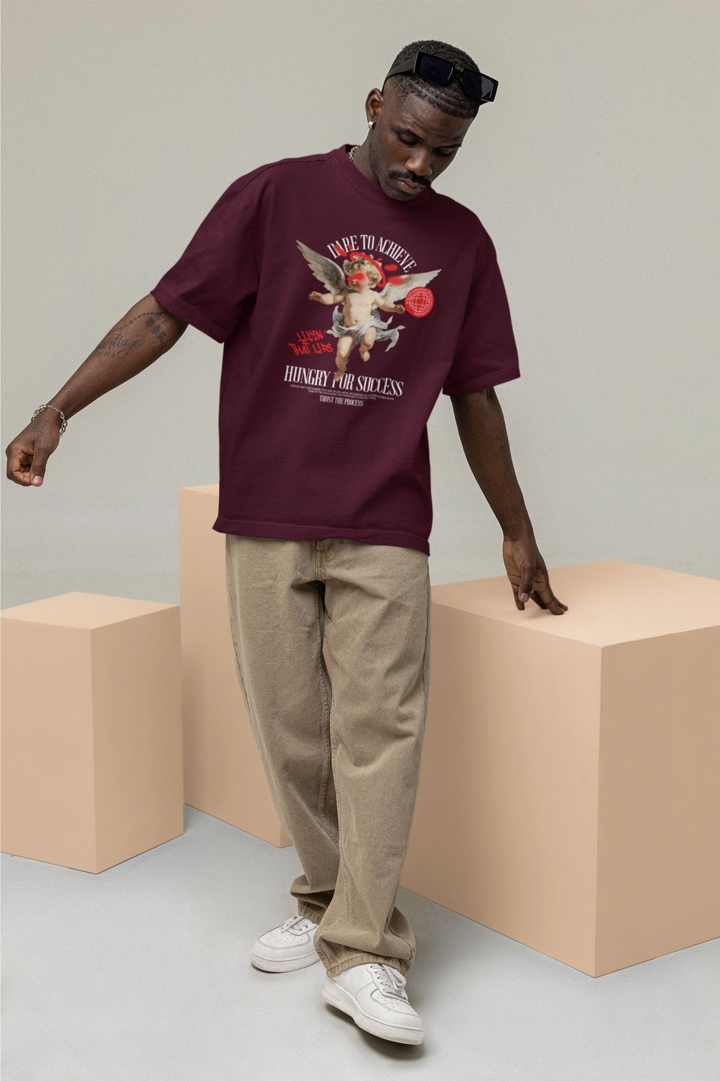 DARE TO ACHIEVE OVERSIZED T-SHIRT